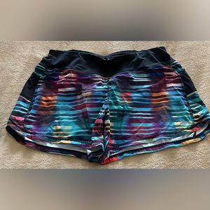 Athleta Side Pocket Laser Beam Vivid Ready Set Shorts Size M